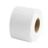 Pegatina de papel couché 80*130 vertical 135 etiqueta de código de barras en blanco pegatina de impresión con cinta de carbono 8*13 13.5cm