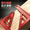 Regla triangular extendida de aleación de aluminio para carpintería, regla de ángulo métrico, herramienta de medición de marcado y posicionamiento para carpintería