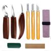 Cuchillo para tallar de acero al cromo vanadio caliente transfronterizo, cuchillo para cortar madera, cuchillo raspador de madera, cuchara, cuchillo, juego de tallado para carpintería