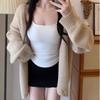 786 # Estilo Outono e Inverno Menina Doce e Picante Camisola Térmica com Bojos Embutidos, Top Justo e Valorizador para Mulheres