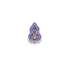 Plata Pura S999 Nuevo Estilo Chino Tendencia Nacional Azul Quemado Cloisonné Flor Tallada Calada Calabaza Cuentas Espaciadoras Pulsera DIY Accesorios de Plata