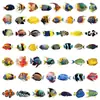 100 Pegatinas Realistas de Peces de Océano para Mascotas para Decorar Diarios, Maletas, Computadoras, Estuches de Guitarra, Fundas de Teléfono, Refrigeradores y Botellas de Agua