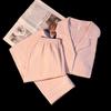 Fábrica de Origen Otoño e Invierno Nuevo Color Sólido Dulce Manga Larga Pantalón Largo Jacquard de Algodón Sintético Ropa de Casa Conjunto de Dos Piezas