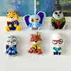 Lindo Dibujo Animado Sentado Zootopia DIY Resina Pequeños Accesorios Pegatinas para Refrigerador Llavero Accesorios para Zapatos Al por Mayor
