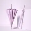 Paraguas recto personalizado de 12 varillas en esquema de colores frescos, apto para hombres y mujeres, paraguas para coche, paraguas de mango largo resistente al viento, se puede imprimir con logo