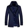 Disponible en versiones con forro polar y ligeras, este abrigo negro extragrande y cálido con cuello es adecuado para personas de talla grande y es ideal para primavera, otoño e invierno.