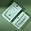 Caixa de Joias Estilo Ins Personalizada, Caixa de Presente de Joias de Luxo, Caixa de Embalagem para Joias de Ouro para Anel, Colar, Pulseira