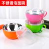 Acero Inoxidable Bol para Sopa Ramen Fiambrera Estudiantil Bol para Ramen Coreano con Tapa Bol para Ensalada de Frutas Bol para Ramen Aislado de Doble Capa