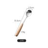 Creativo Japonés Cuchillo de Acero Inoxidable, Tenedor, Cuchara Mango de Haya Vajilla de Acero Inoxidable Mango de Madera Cuchara Tenedor de Acero Inoxidable para el Hogar