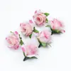 Flores Artificiales de Comercio Exterior Rosa de Seda Cabeza de Flor Artificial Accesorios de Decoración DIY para el Hogar Navidad Año Nuevo Boda