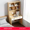 Mesa e estante integradas mesa de computador de mesa simples para casa estudante estante quarto estudo mesa de escrita