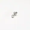Aretes de Acero de Titanio para Perforación de Oreja, Aretes de Acero Inoxidable Unisex con Circonita, Venta al por Mayor Transfronteriza Deslumbrante