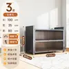 Armário de Armazenamento de Aço Prateleira de Armazenamento Doméstico Estante de Livros para Quarto Armário de Armazenamento Multi-Camadas de Piso para Varanda com Porta Armário de Armazenamento para Sala de Estar