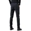 Pantalones Casuales Nuevos de Otoño Transfronterizos para Hombre Sueltos Elásticos de Primavera y Otoño Modernos Rectos de Negocios Lujo Ligero Largos de Otoño