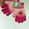Guantes de Punto Cálidos para Niños Xirui con Diseño Lindo de Fresas para Otoño e Invierno, de 3 a 7 Años, Guantes de Dedos, Venta al por Mayor