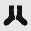 1781 Calcetines para Niños al por Mayor ZYZ Otoño/Invierno Calcetines de Media Caña Bordados con Letras, Estilo Universitario, Tejido de Doble Aguja, Calcetines de Algodón para Niños y Niñas