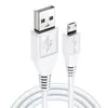 Cable de Datos USB-Micro V8 de Carga Rápida en Stock para Venta al por Mayor Compatible con Android Antiguo Enchufe Trapezoidal Cable de Carga de Doble Motor