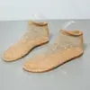 Sapatos de Malha Grande Tamanho 42 para Exportação, Sandálias Respiráveis Perfuradas Planas com Strass 2026, Sandálias Leves Confortáveis Respiráveis Vazadas