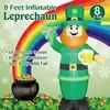 Amazon Cross-Border St. Día de San Patricio Trébol de Cuatro Hojas Inflable Hombre Viejo Irlandés Sombrero Verde Inflable Inflable