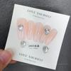 Nail art K9 joias broca transparente Super Flash torto coração machado broca gotas de água gordura borboleta quadrada diamante branco acessórios para unhas atacado