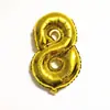 Balão decorativo de folha de alumínio dourado prateado digital de 32 polegadas para aniversário de um mês