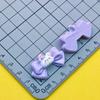 Accesorios de Resina Cara Brillante Serie Conejo Morado Lazo Dulce Pasador de Barril Cuerda para el Cabello Funda para Teléfono Accesorios de Resina DIY