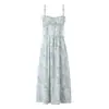 Vestido de tirantes largo estampado para mujer estilo europeo y americano Otoño 2024 6581