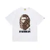 Camiseta BAPE Verão Camuflada Unissex Manga Curta Gola Redonda Estilo Japonês Tendência