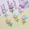 Ramo de Rosas y Tulipanes de Dos Colores Resina Iluminadora Accesorios Pegamento Cremoso DIY Pasador Hecho a Mano Funda de Teléfono Pegatina para Refrigerador