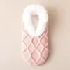 Meias de chão, edição de inverno, para adultos, com forro de fleece adicional para calor extra, antiderrapantes e projetadas para uso interno, mantendo os pés aquecidos