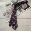 Estilo Fundación Útiles Escolares Jk Corbata Rayada Femenina Estilo Japonés Dk Atada a Mano Larga Insignia 7cm Camisa Rojo Oscuro Azul Marino Café