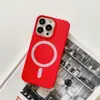 Capa Magnética de Silicone Líquido Nova para iPhone 15 Pro Max Case 13 Apple 14 Carregamento Sem Fio 12