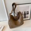 Bolso de gran capacidad para mujer, bolso bandolera de un solo hombro, bolso de mano con textura retro, combinable con todo, otoño 2023