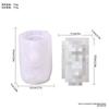 Molde de Silicone para Vela Perfumada em Formato de Coluna com Relevo de Rena de Natal - Molde para Enfeite em Formato de Coluna de Árvore de Natal DIY