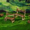 Adornos de Silla Pequeña de Abedul Natural para Escritorio Diseño de Microescena de Bosque Accesorios para Fotos Decoraciones de Madera Creativas