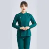 Roupas de trabalho de hospital de animais enfermeira terno manga longa feminina oral masculina sala de cirurgia roupas de trabalho uniforme tamanho