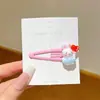 Presilhas de Cabelo Infantis para Meninas, Presilhas Bb de Coelho de Desenho Animado, Pinos de Cabelo Fofos para Menininhas, Presilhas para Franja Lateral de Bebê, Acessórios de Cabelo