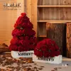 Kit de Rosa Artificial para el Día de San Valentín, Floral Pr para Pasillo de Boda