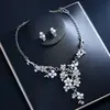 Joyería Europea y Americana de Venta Caliente Transfronteriza, Lujo Ligero y Zirconia de Alta Gama, Accesorios Nupciales de Boda, Conjuntos de Vestir para Banquetes para Mujeres al por Mayor