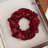Goma para el pelo satinada floral Maillard para mujer, alta elasticidad, liga para el pelo duradera que no daña el cabello, accesorio elástico para el pelo