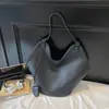 Bolso de Cubo Retro Coreano con Textura de Grano para Mujer 2025 Otoño Nicho de Gama Alta Versátil Bolso de Hombro