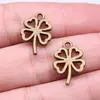 18X13Mm 1.2g Multicolor Accesorios de Joyería de Exportación al por Mayor Colgante de Flores y Árboles Trébol de Cuatro Hojas