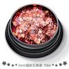Jóias de unha com estrela de cinco pontas de 3 mm transfronteiriças, lantejoulas, laser, glitter, maquiagem para os olhos, faça você mesmo, material artesanal, epóxi