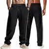 Amazon Transfronterizo Primavera y Verano Nuevo Popular en América Pantalones Deportivos y Casuales de Pana Finos a Rayas Holgados para Salir