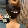 Corea del Sur Dongdaemun Estilo Barroco Industria Pesada Retro Perla Diamante Checo Pasador Clip Lateral Pasador Roto Clip para Flequillo