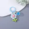 Llavero de Flor Transparente de Colores, Bola de Caramelo Fresca, Anillo de Flor Pequeña, Colgante Decorativo para Bolso de Teléfono Venta al por Mayor
