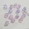 12mm Transparente Dos Tonos Pintura al Óleo Rosa Camelia Con Cuentas Cadena para Teléfono Móvil Pulsera Accesorios para Joyería DIY Venta al por Mayor