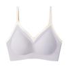 Sujetador sin costuras de seda de hielo con espalda grande en forma de U sin aros Íntimos para mujer Envuelto alrededor del pecho y Bandeau con chaleco push-up Talla Plus