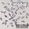 Joias para Unhas Zircônia Roxo com Fundo Plano Chanfrado Brilhantes Mini Gota d'Água Marquise Diamante Solto Acessórios de Unha Wearable DIY