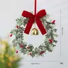 Amazon Nuevo Adorno de Corona de Campana de Tela No Tejida Adorno para Árbol de Navidad Decoraciones Navideñas DIY Adornos Colgantes Creativos